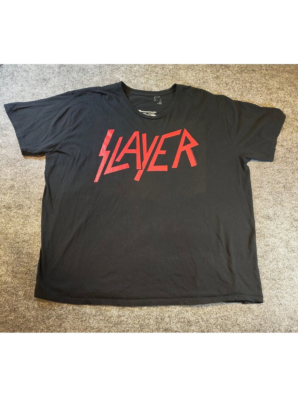Slayer T Shirt Mens 3XL Black Red Classic Logo Heavy Metal Thrash Band Tee